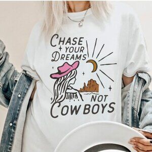 Cowgirl Shirt Western Country Concert Graphic Tee Vintage Rodeo Style Top 51